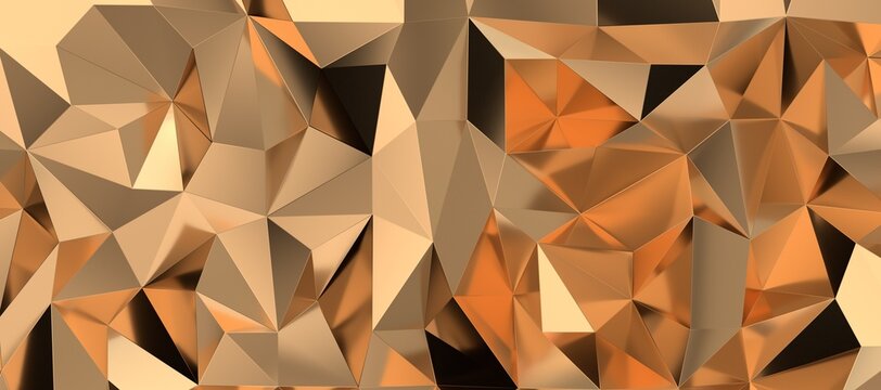 gold background 3d digital panorama