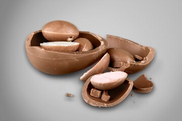 Chocolate candies collection. Beautiful sweet truffles