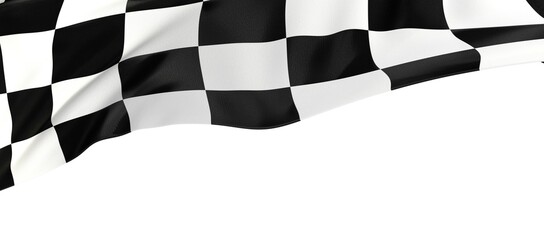 motor sport finish flag concept 3d