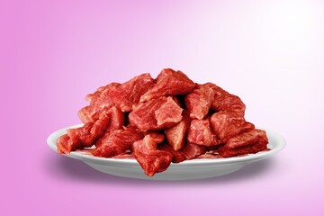 Fresh raw meat beef on the desk