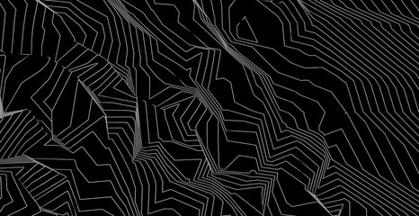 Black polygonal surface 3D rendering background