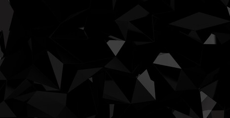 Abstract dark polygonal mosaic background