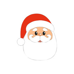 Santa Claus Christmas character. Illustration.