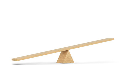 Simple seesaw, balance concept