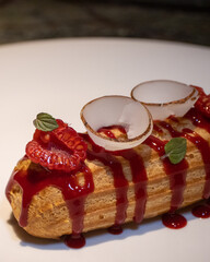 Éclair lampone e cocco 2