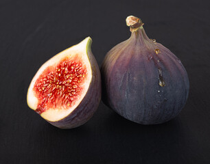 figs on a black background