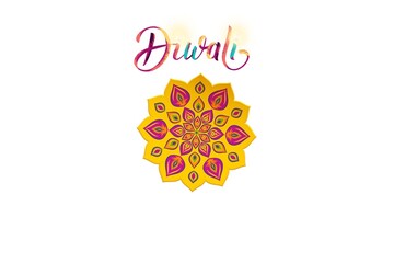 Amazing picture of diwali with white background