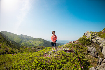 Naklejka premium children in summer camp
