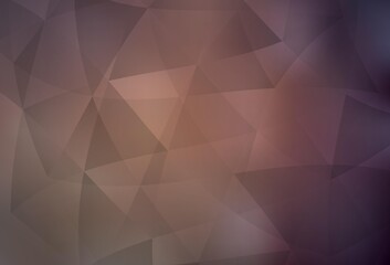 Obraz premium Dark Pink vector gradient triangles pattern.