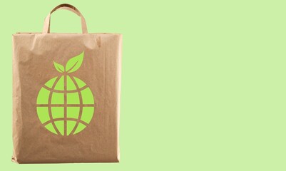 Shopping paper bag design for casual