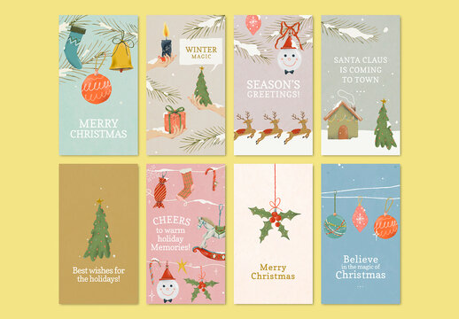 Christmas Social Media Story Layout
