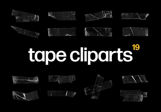 Clear Tape Texture Overlay Cliparts
