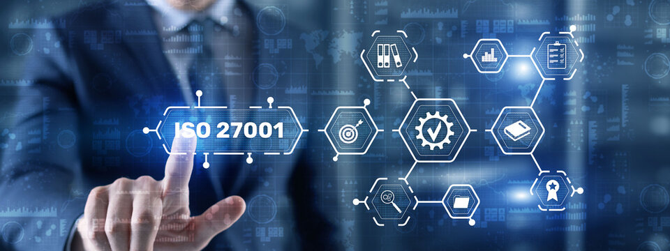 ISO 27001. International information security standard. Concept of ISO standards quality control warranty