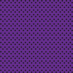 Purple and Black Polka Dot seamless pattern. Vector background.