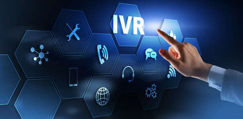 Interactive voice response IVR DTMF Telecommunication concept