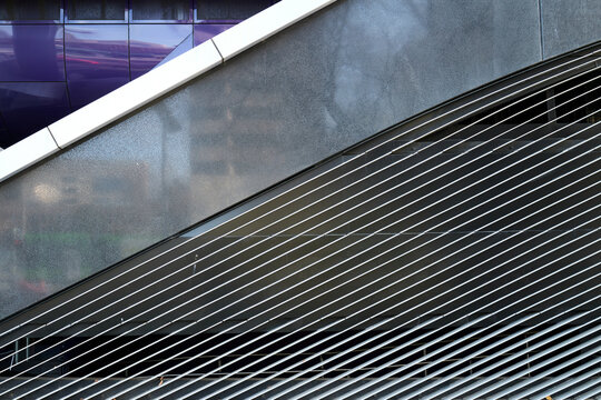 Detail of architectural metal building