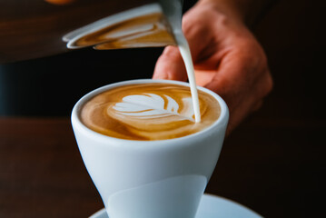 Barista coffee cup