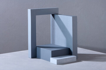 Modern minimal showcase for product presentation