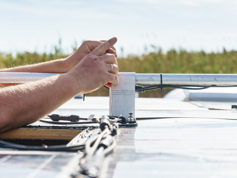 RV Caravan Roof Repair