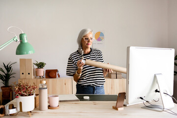 Female architect at office