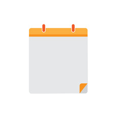 Notepad icon vector isolated on background. Trendy notepad icon in flat style. Notepad template for app, ui and logo. Icon notepad for your web site. Modern notepad icon