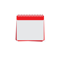 Notepad icon vector isolated on background. Trendy notepad icon in flat style. Notepad template for app, ui and logo. Icon notepad for your web site. Modern notepad icon