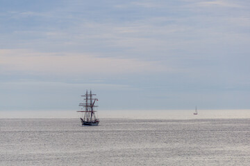 Sailboats on the sea