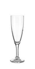 Beautiful empty glass isolated on white background