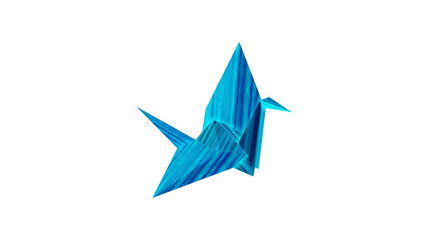 Marquetry Origami Crane