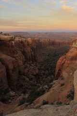 valley at sunset