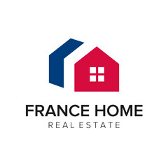 france home logo icon vector template