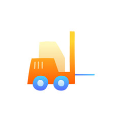 Forklift icon in gradient color style, isolated on white background 
