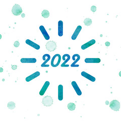 2022 happy new year. numbers 3d abstract style. vector linear numbers. design of greeting cards. vector illustration. Free Vector