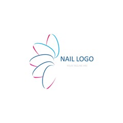 Nail, menicure logo vector