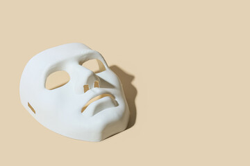 Guy Fawkes mask on color background