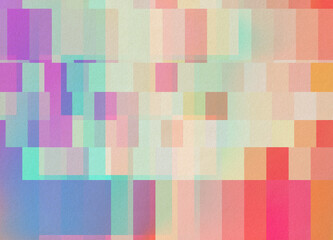 Colorful Pastel Palette Pixel Glitch
