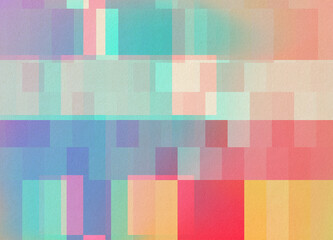 Colorful Light Pastel Palette Glitch