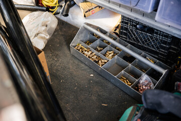Plumbing tool box of fittings