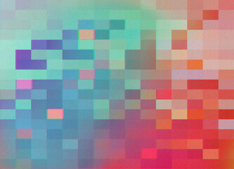 Blue And Red Pixel Design