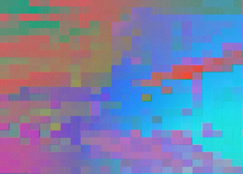 Psychedelic Pixel Composition