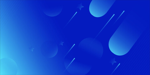Abstract Blue Background with Stars