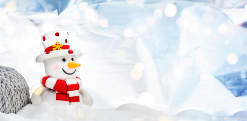snowman background card 