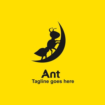 simple ant logo concept design