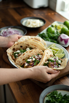 Mexican tacos pork carnitas