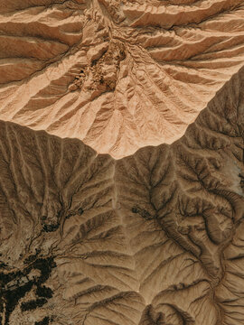 Aerial view of the Bardenas Reales Desert 

