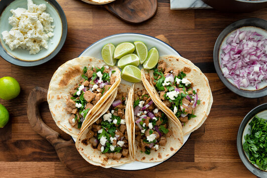 Mexican tacos pork carnitas