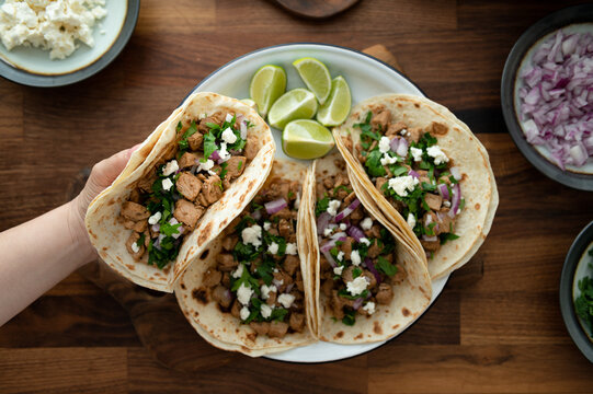 Mexican tacos pork carnitas