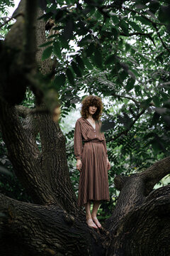 Young woman spending time in nature