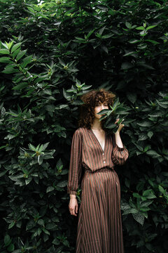 Young woman spending time in nature