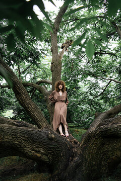 Young woman spending time in nature